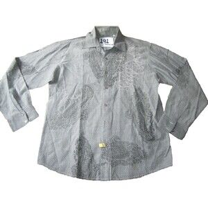 191 Unlimited LS Mens Button Front Shirt Sz XXL